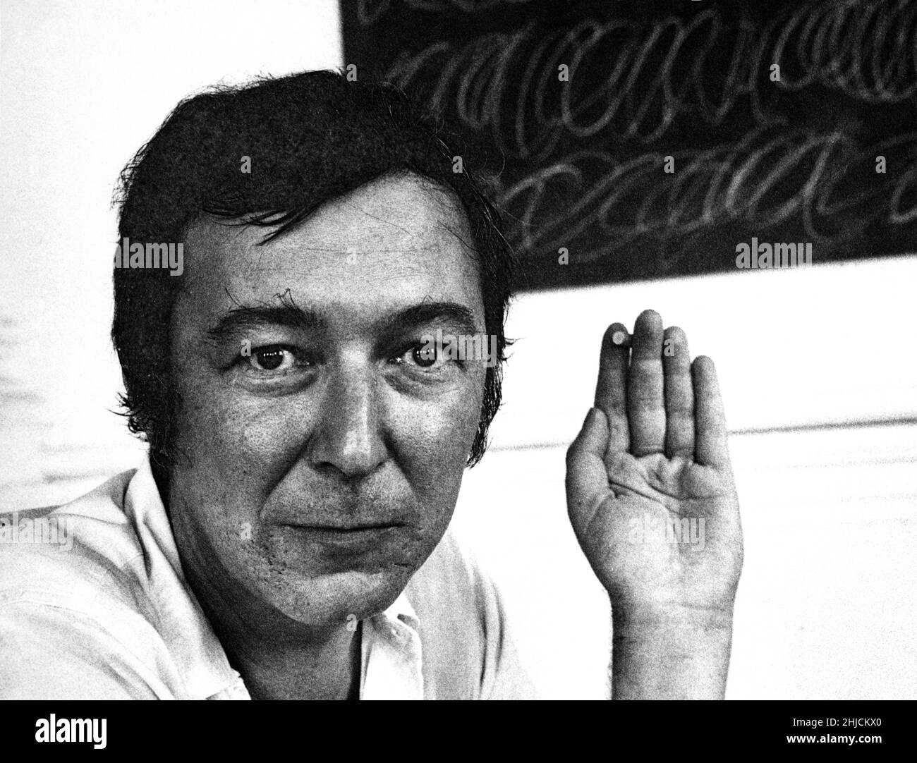 Un ritratto dell'artista americano Jasper Johns (nato nel 1930). Foto Stock