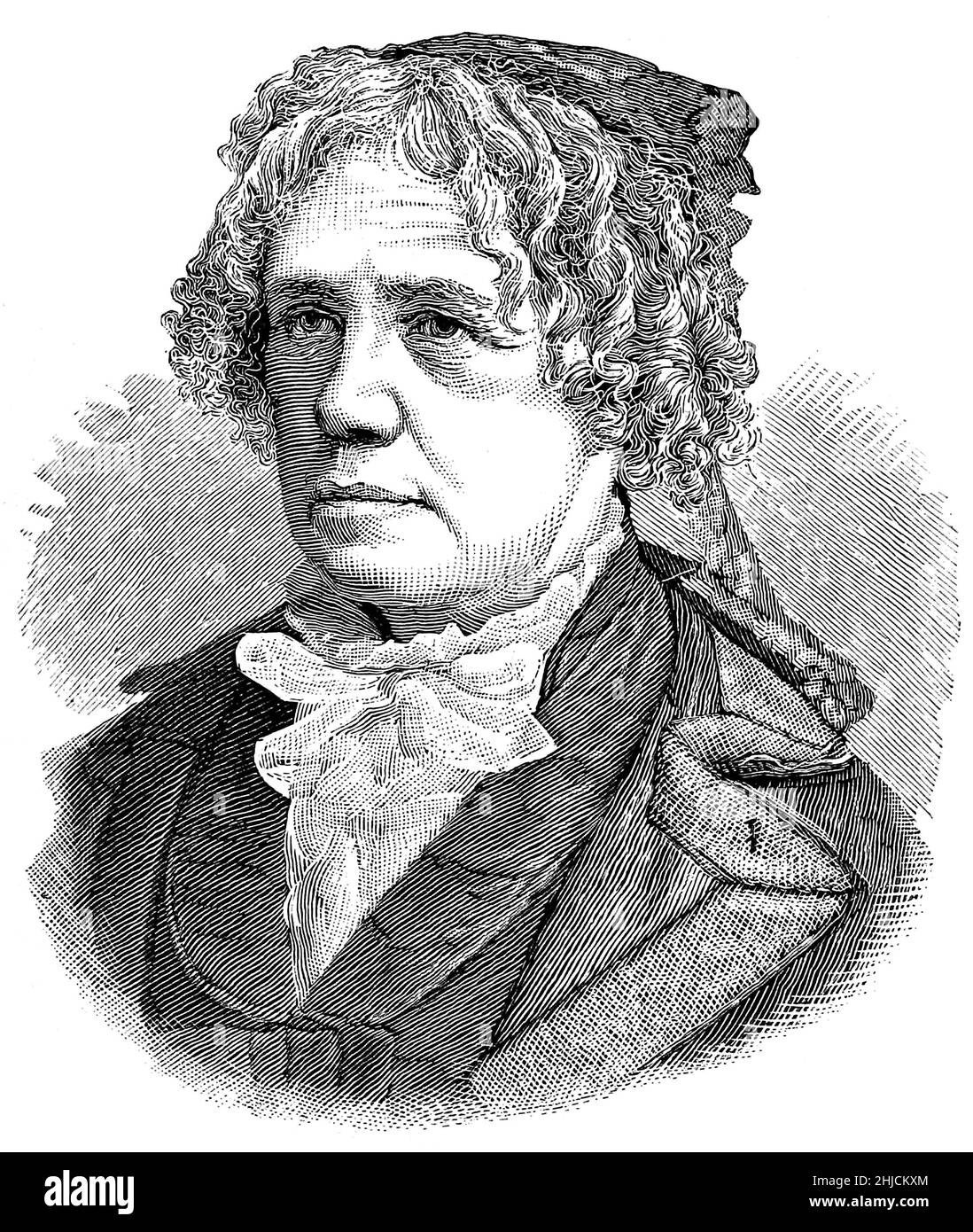 Maria Mitchell (1818-1889), astronomo americano che scoprì Comet 1847 VI Fu professore di astronomia al Vassar College, la prima donna eletta come membro dell'American Academy of Arts and Sciences, e la prima come membro dell'American Association for the Advancement of Science. Illustrazione dal 1885 di James Parton. Foto Stock
