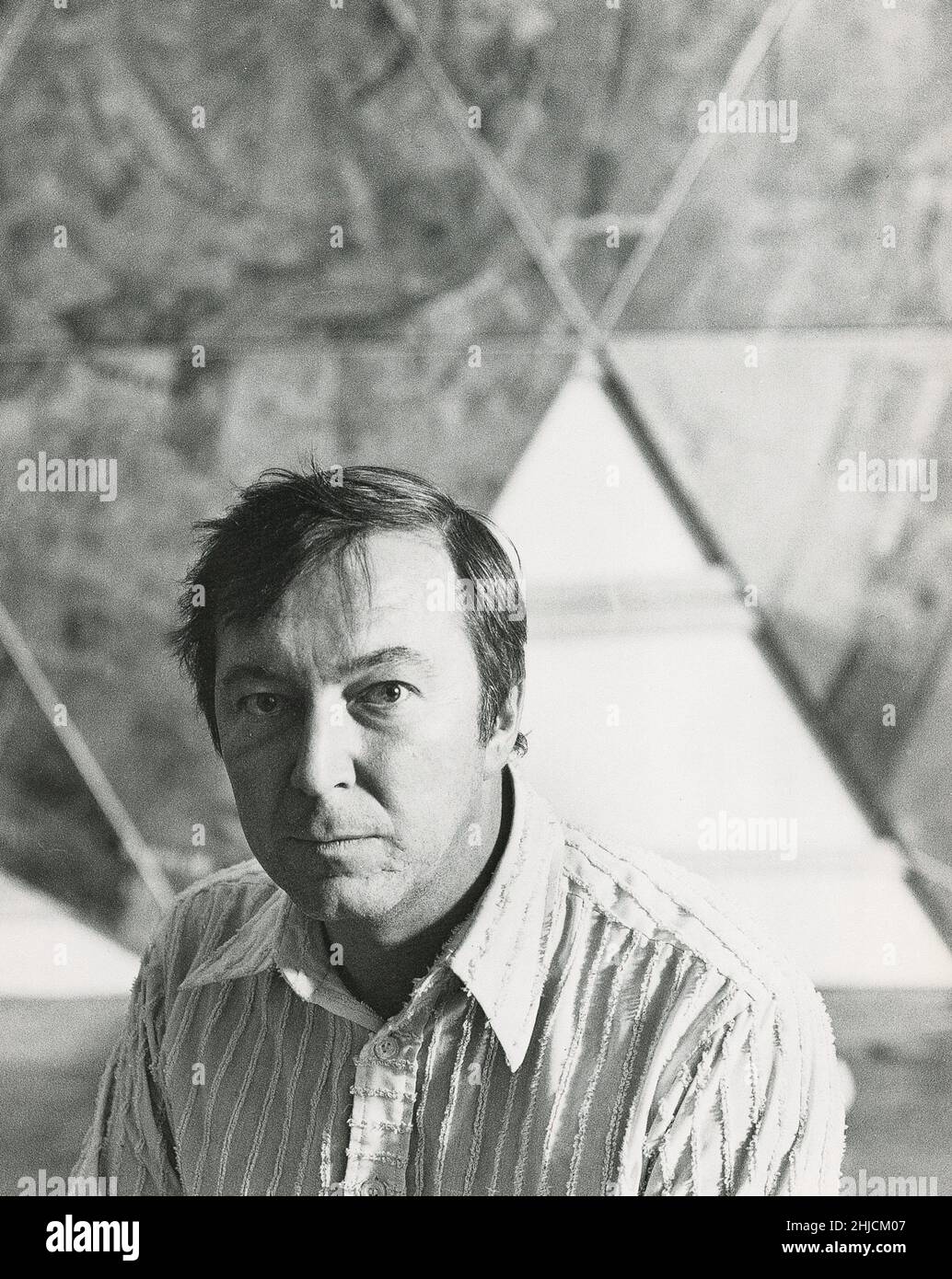 Un ritratto del pop americano e neo-dadaista artista Jasper Johns (nato nel 1930). Foto Stock