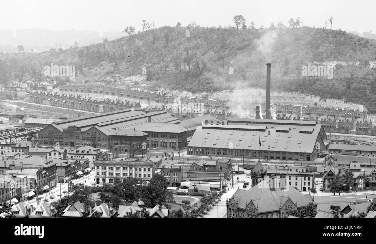 Impianto della Westinghouse Air Brake Co., Wilmerding, Pa. Foto di Detroit Publishing Co., c.. 1905. Foto Stock