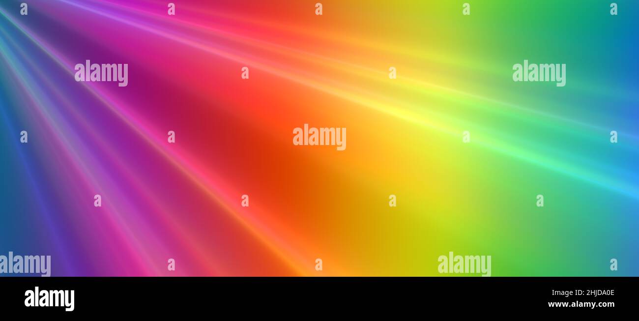 Sfondo con linee sfumate colorate. Illustrazione astratta 2D Foto Stock
