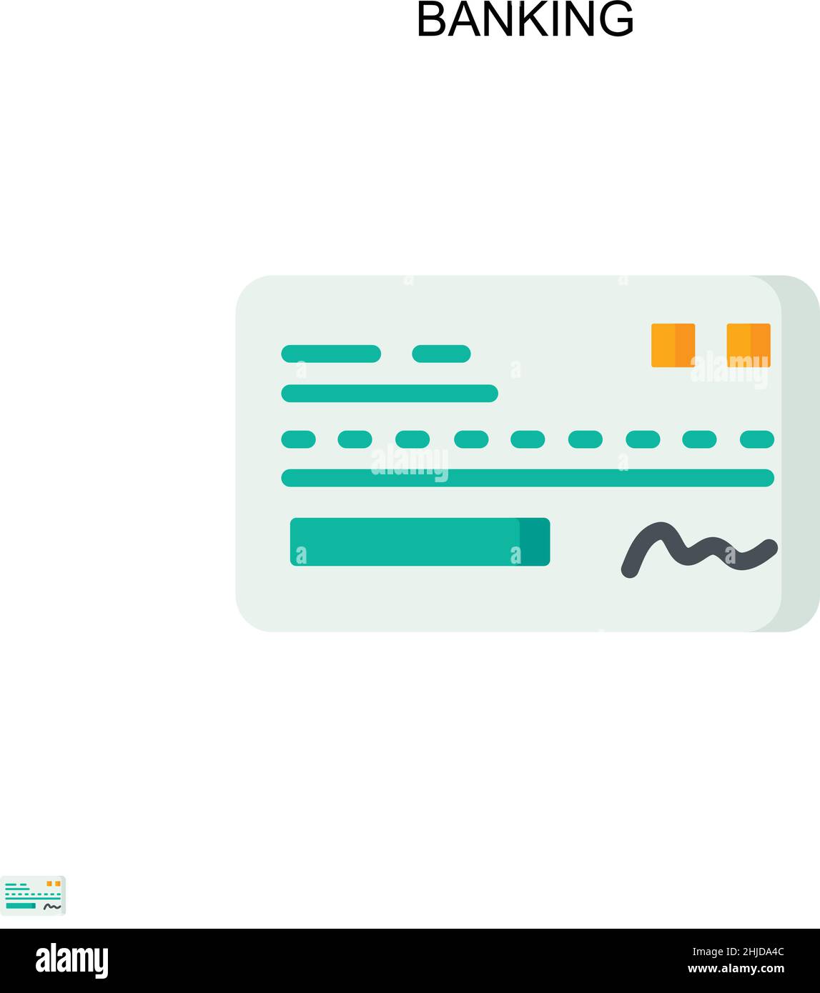 Banking semplice vettore icona. Modello di disegno del simbolo di illustrazione per l'elemento dell'interfaccia utente mobile Web. Illustrazione Vettoriale