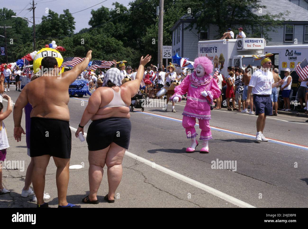 USA più antico giorno di indipendenza sfilata felice 4th luglio Foto Stock