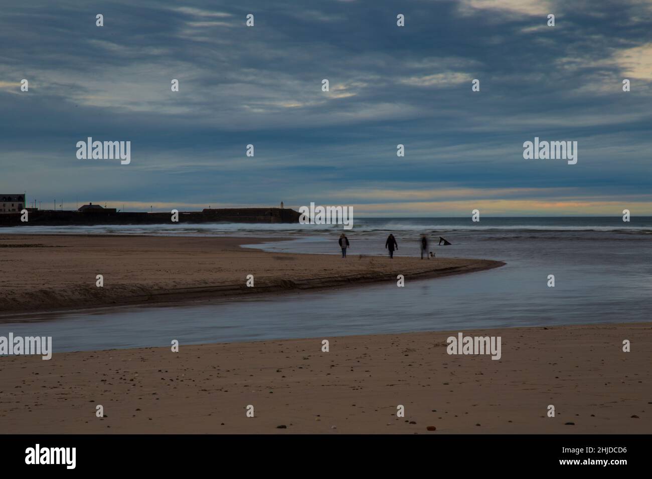 banff spiaggia aberdeenshire scozia. Foto Stock