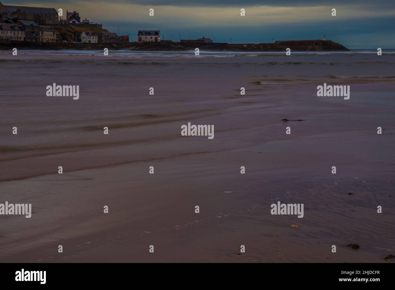 banff spiaggia aberdeenshire scozia. Foto Stock