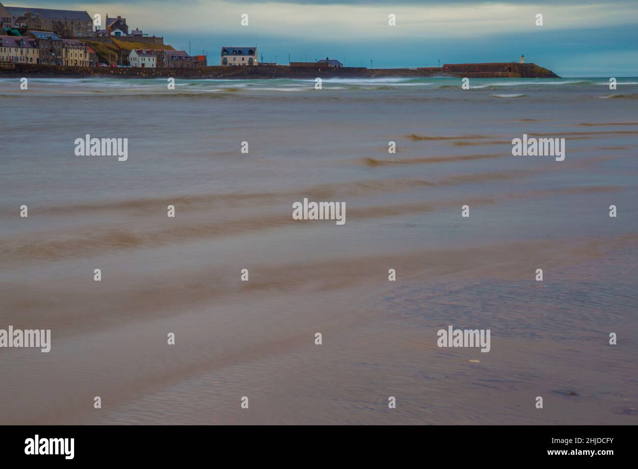 banff spiaggia aberdeenshire scozia. Foto Stock