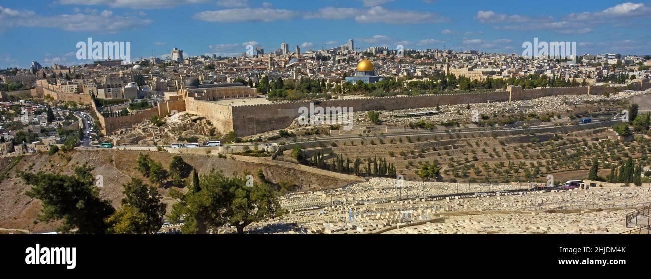 Gerusalemme - Vista panoramica, Israele Foto Stock