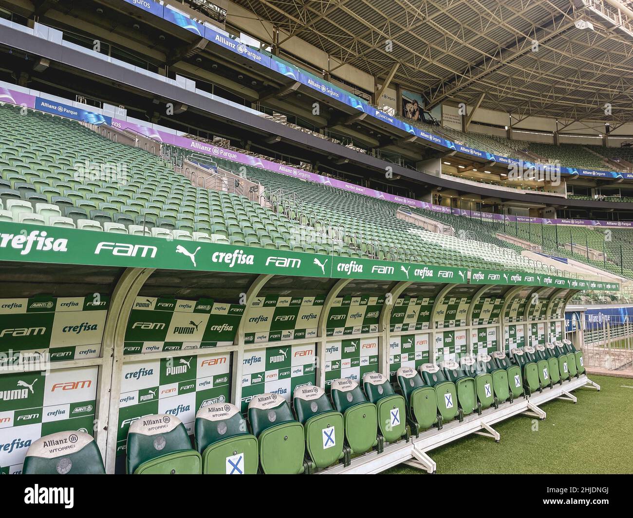 Stadio di calcio del club italiano Palmeiras in SOA Paulo Brasile. 27 gennaio 2022 Foto Stock