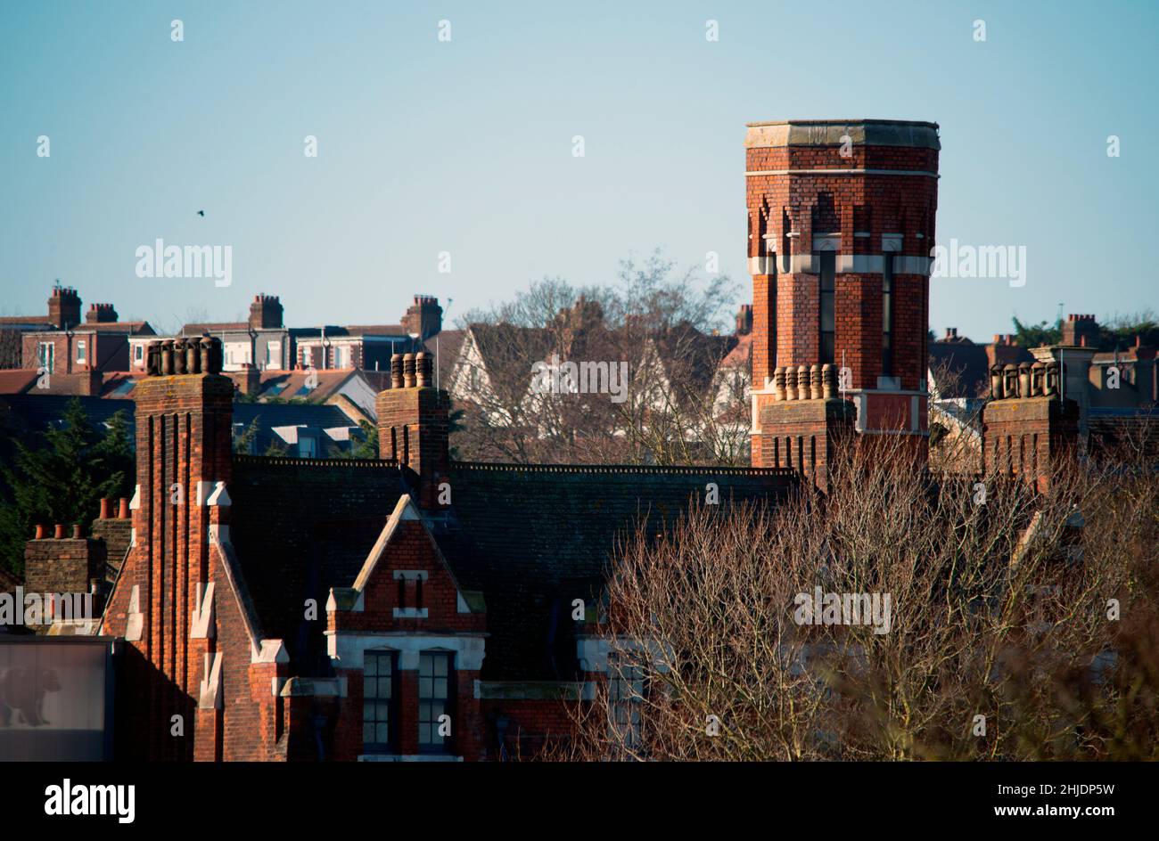 Londra, Regno Unito - Gennaio 13th 2022: La vecchia stazione dei vigili del fuoco a West Norwood, ora sede del South London Theatre Foto Stock