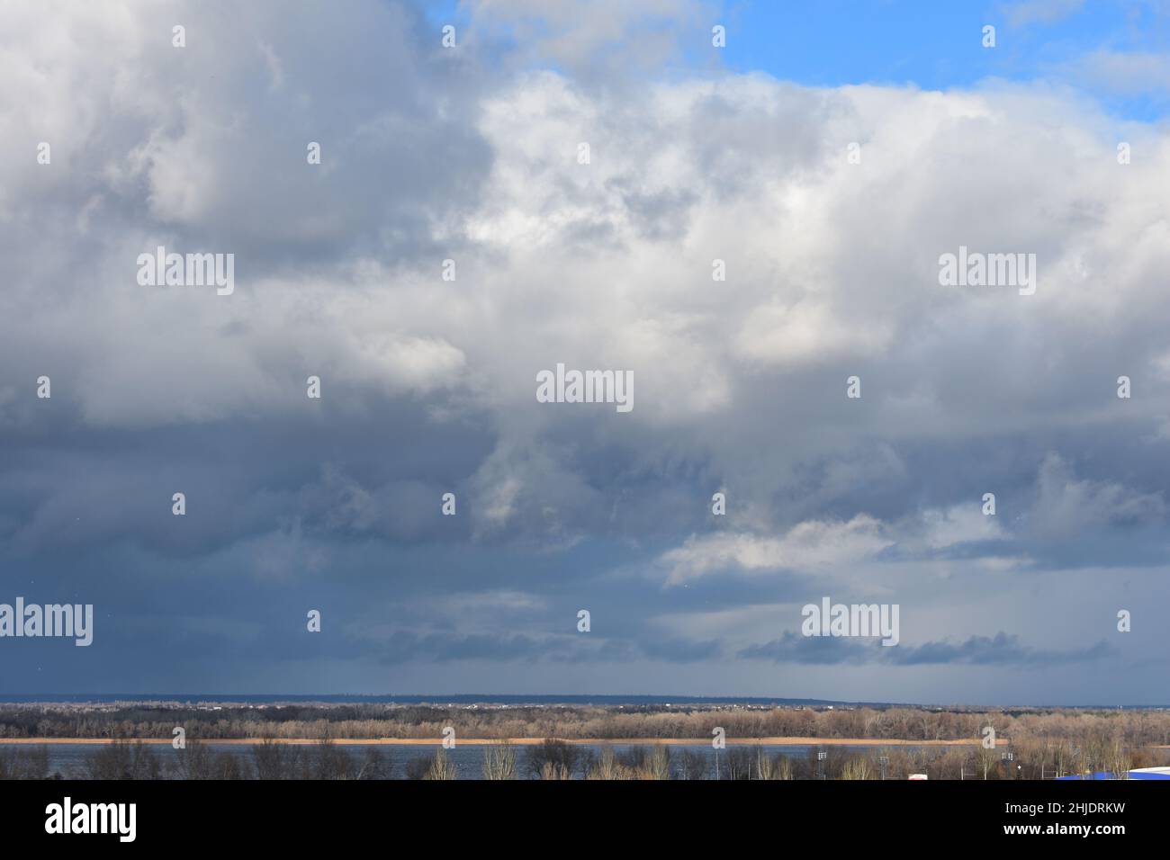 Nubi cumuliformi Foto Stock