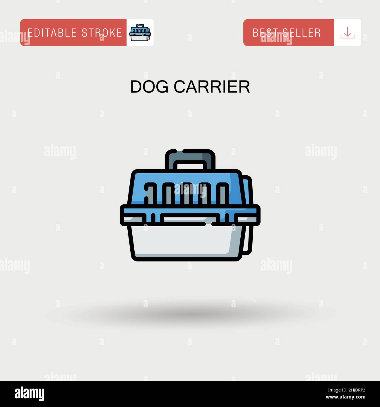 Vettore cane semplice icona vettore. Illustrazione Vettoriale