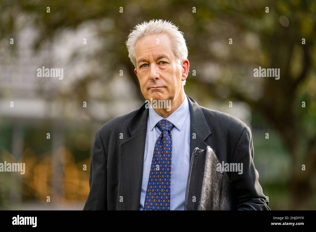 Bell'uomo d'affari senior in un vestito Foto Stock