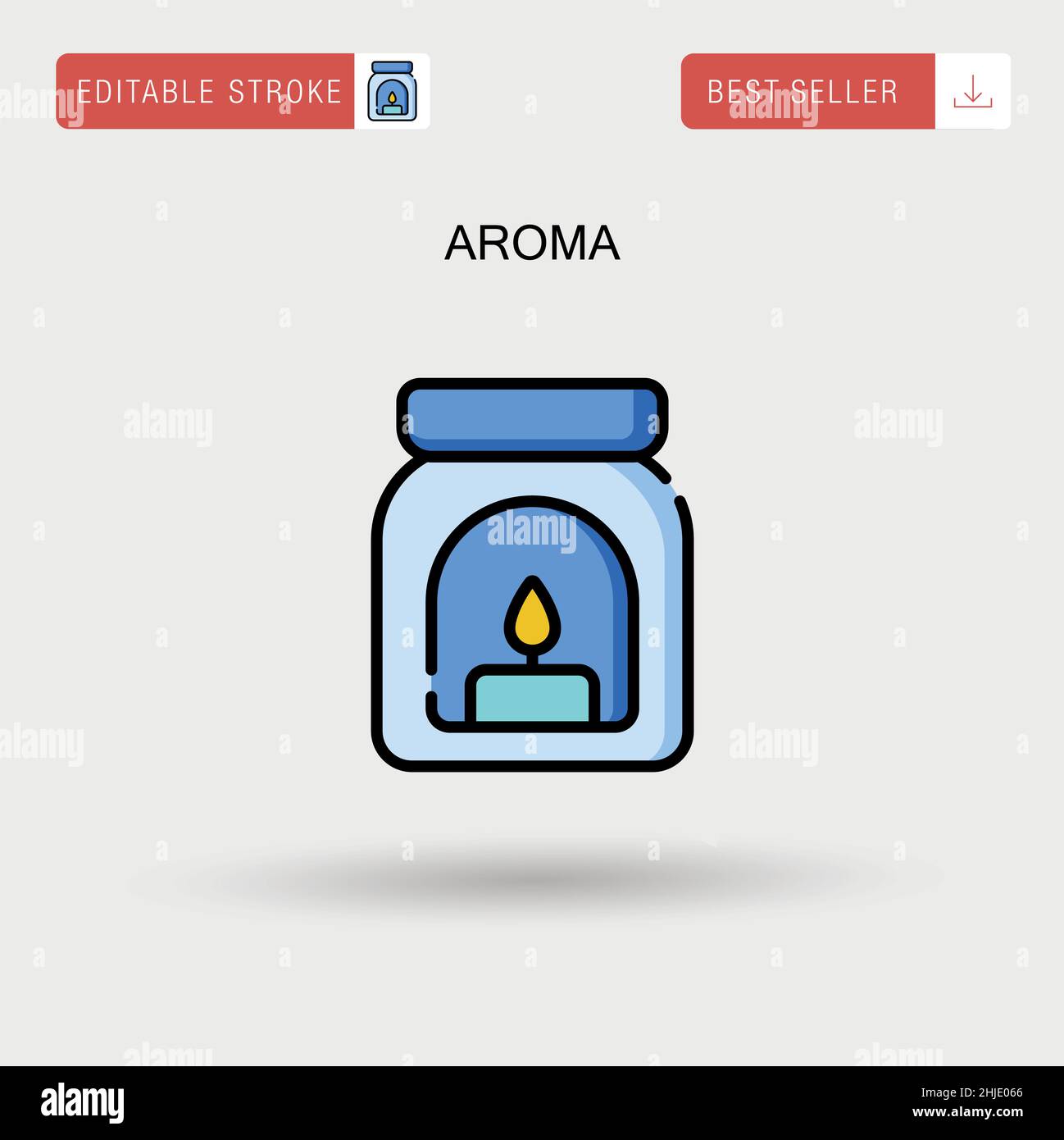 Icona vettore aroma semplice. Illustrazione Vettoriale