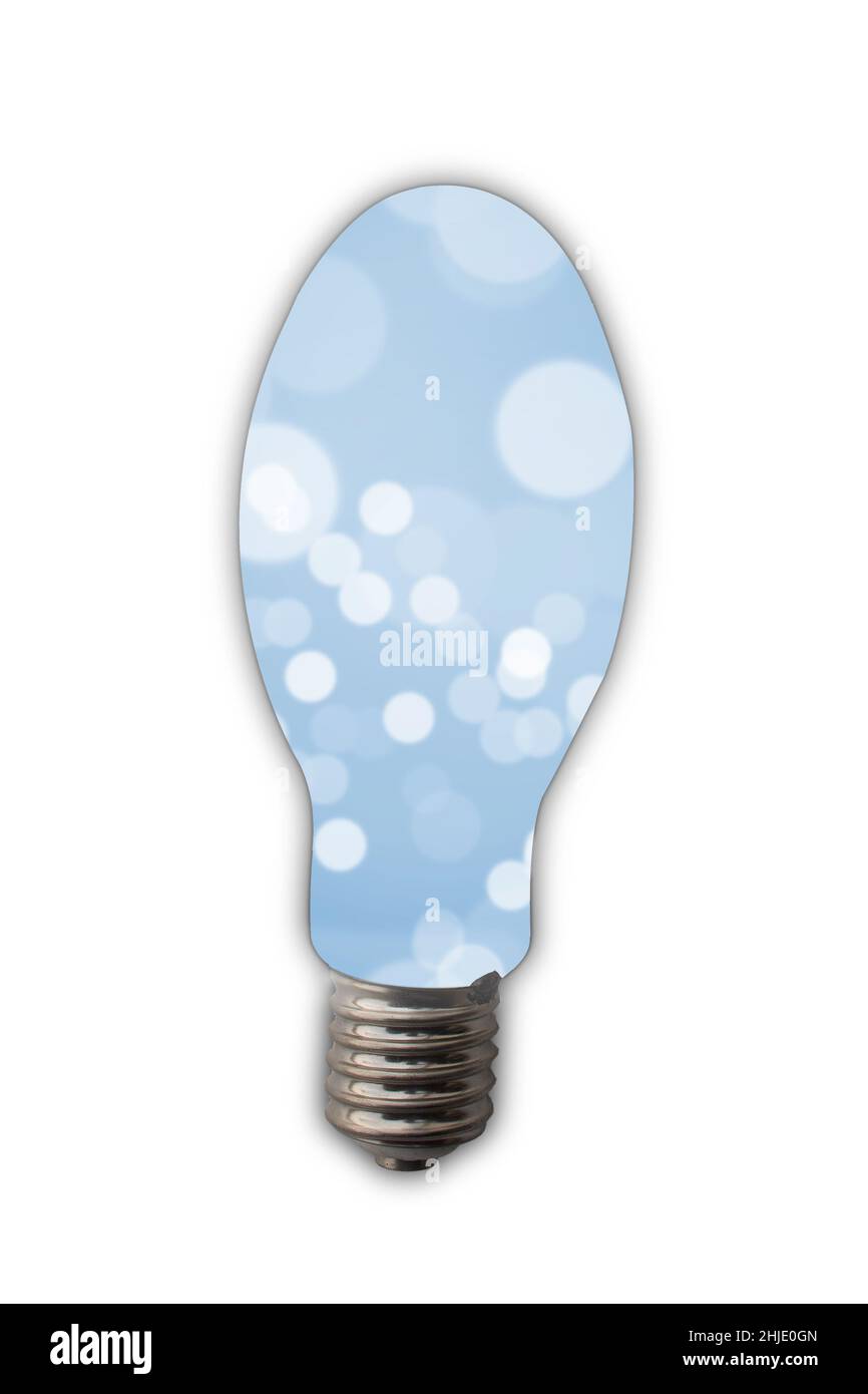 lampadina a incandescenza come concetto di ispirazione Foto Stock