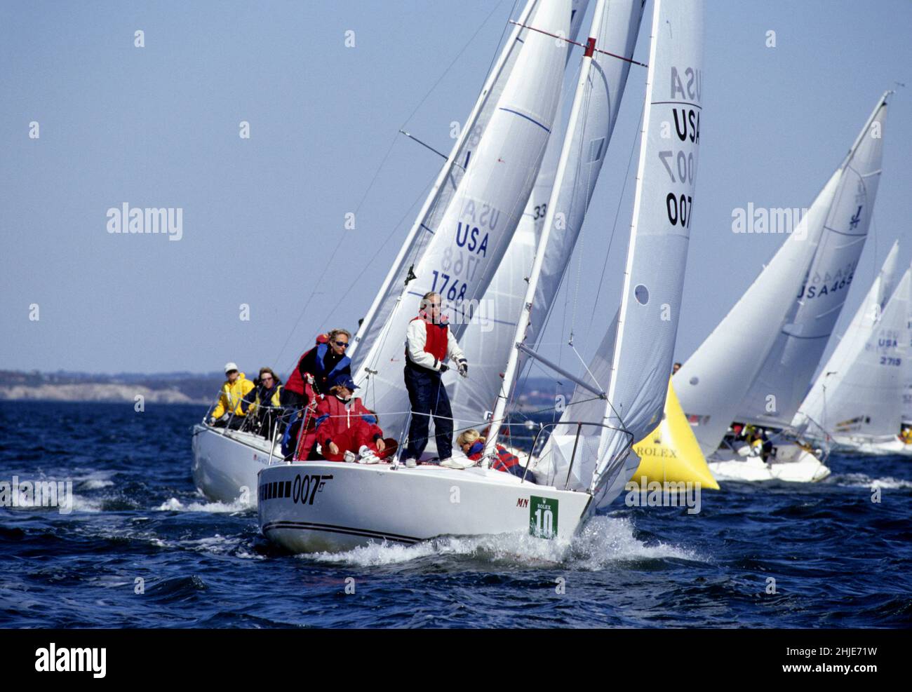 USA newport, isola di rhde, regata di barche a vela Foto Stock