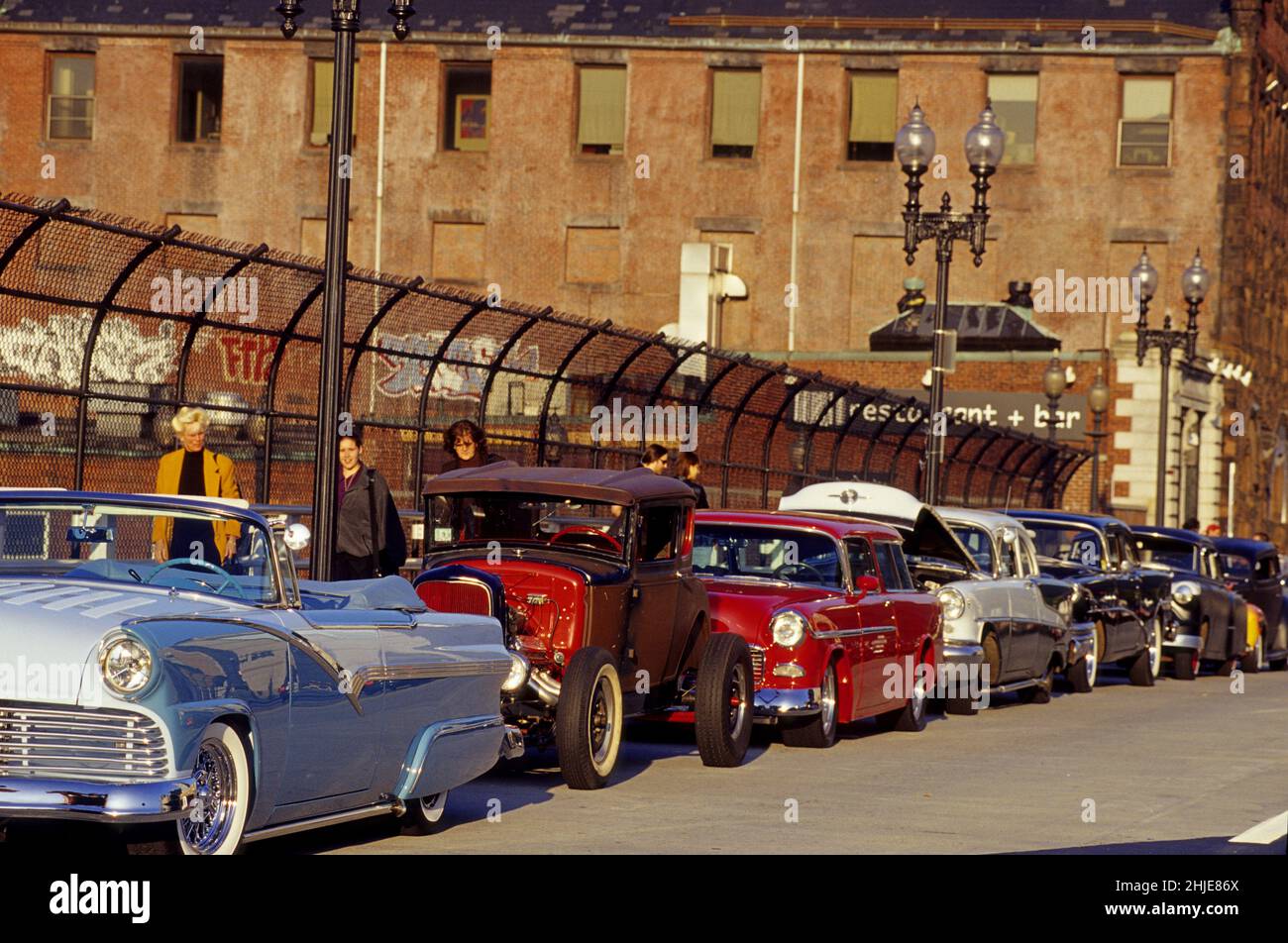 American car culture usa boston Institute of Contemporary Art Foto Stock
