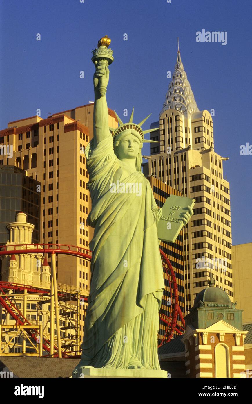 usa nevada las vegas new york new york statua libertà Foto Stock