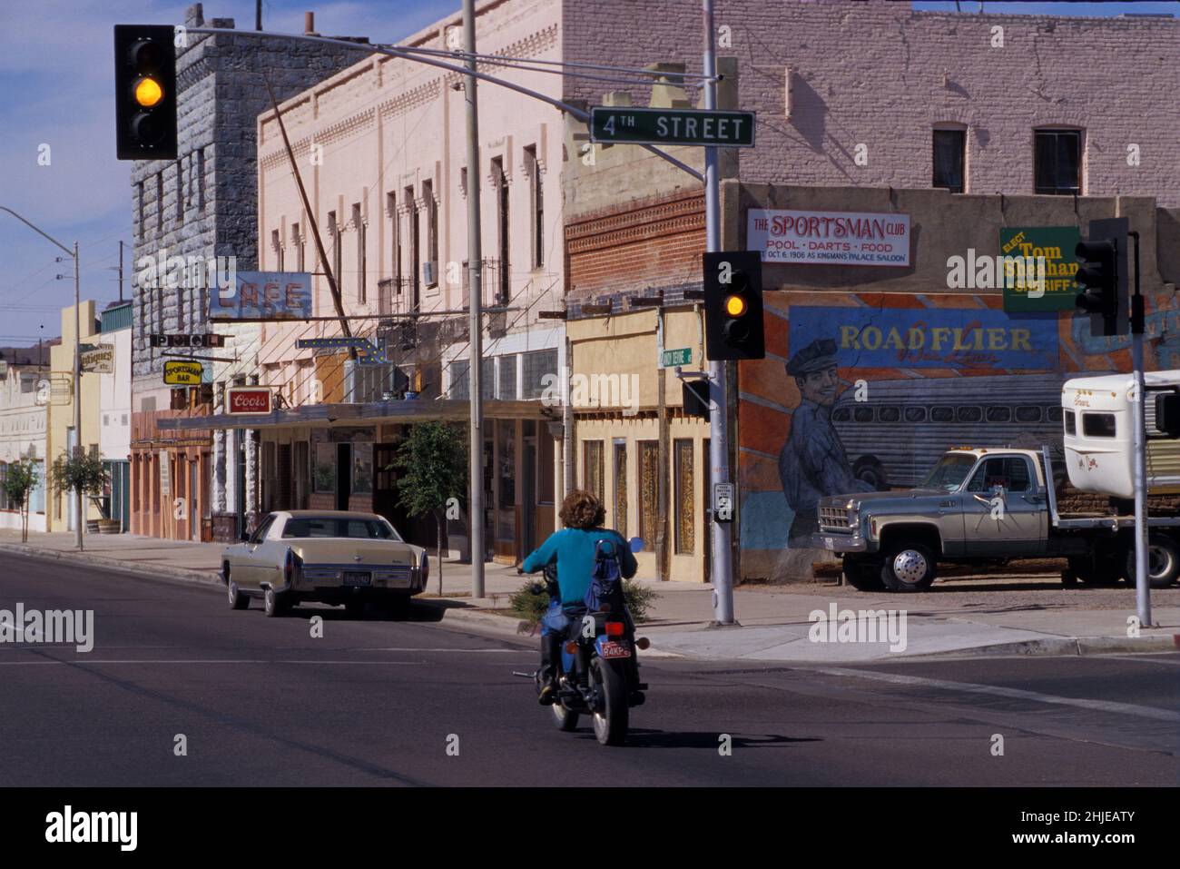 USA PROUTE 66 ARIZONA KINGMAN AMERICAN CAR CULTURE FAN CLUB Foto Stock