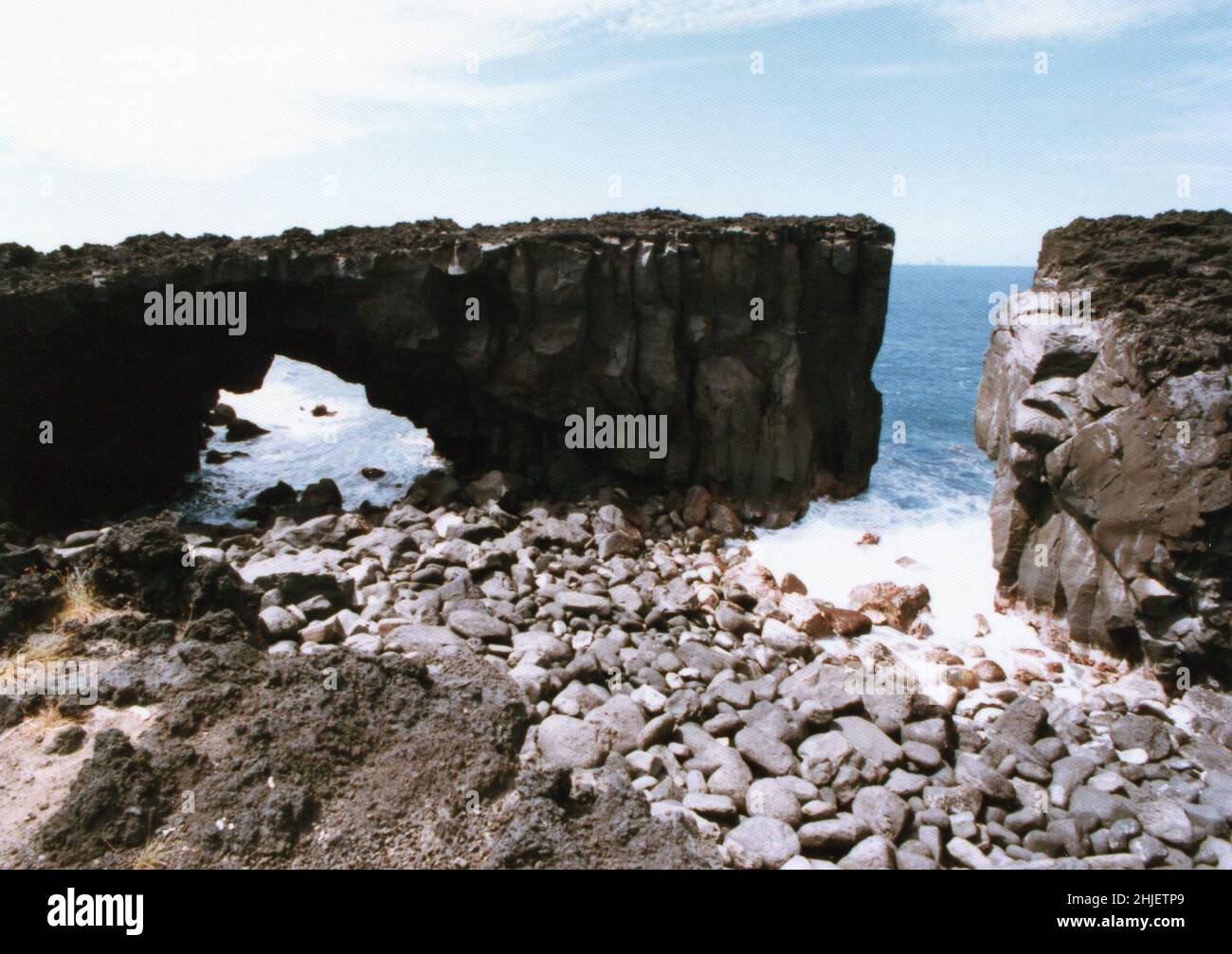 MEGANE-iwa Rock. Copia scansionata della foto di archivio Giappone Paesaggio Foto Stock