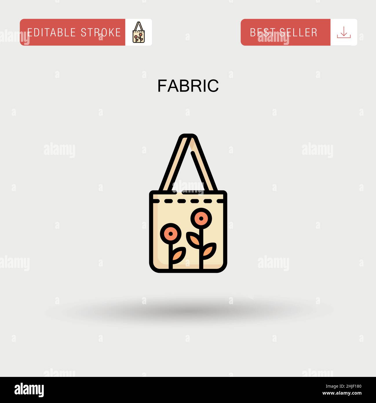 Icona vettore tessuto semplice. Illustrazione Vettoriale