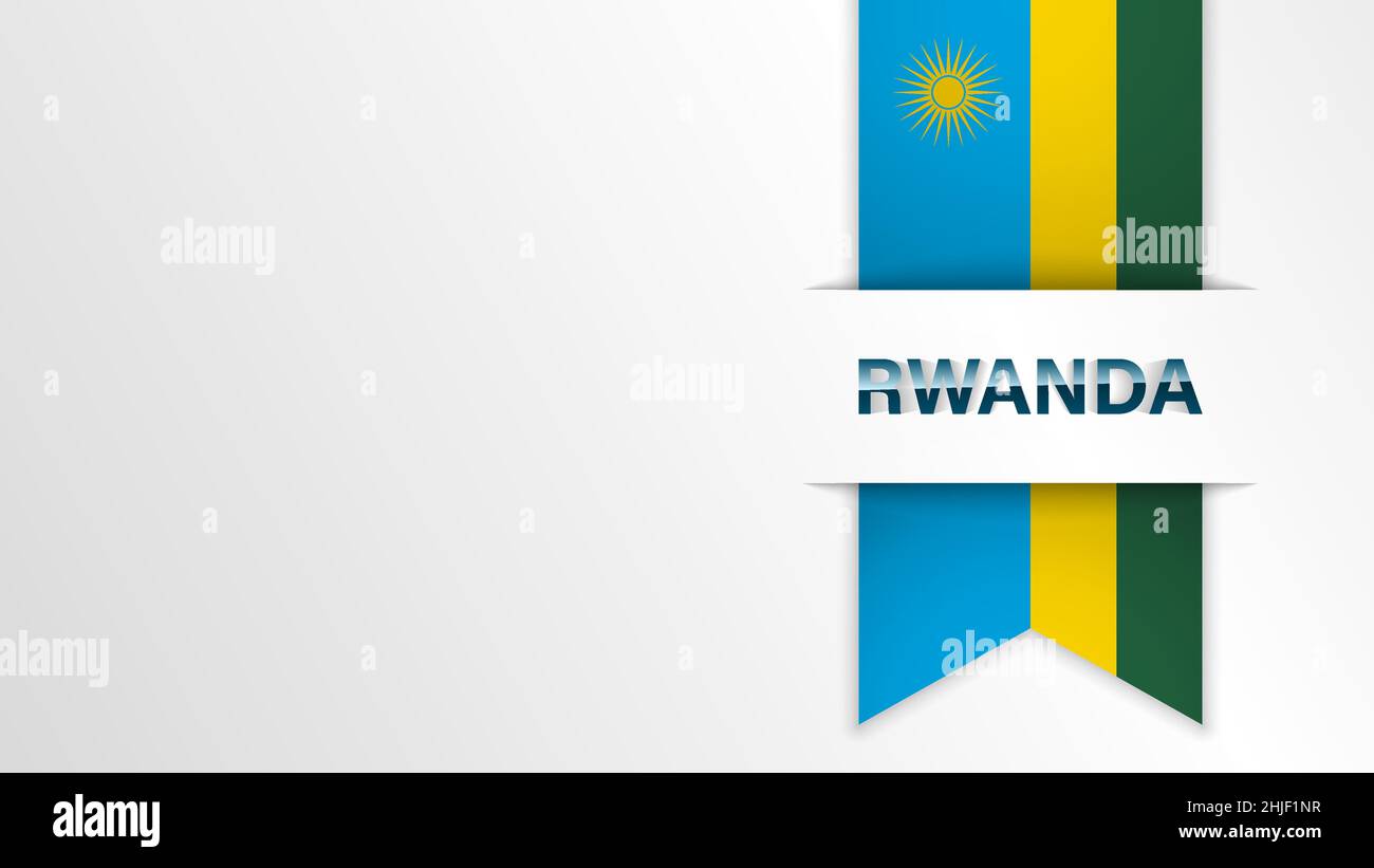 EPS10 sfondo patriottico vettoriale con colori della bandiera del Ruanda. Un elemento di impatto per l'uso che si desidera fare di esso. Illustrazione Vettoriale