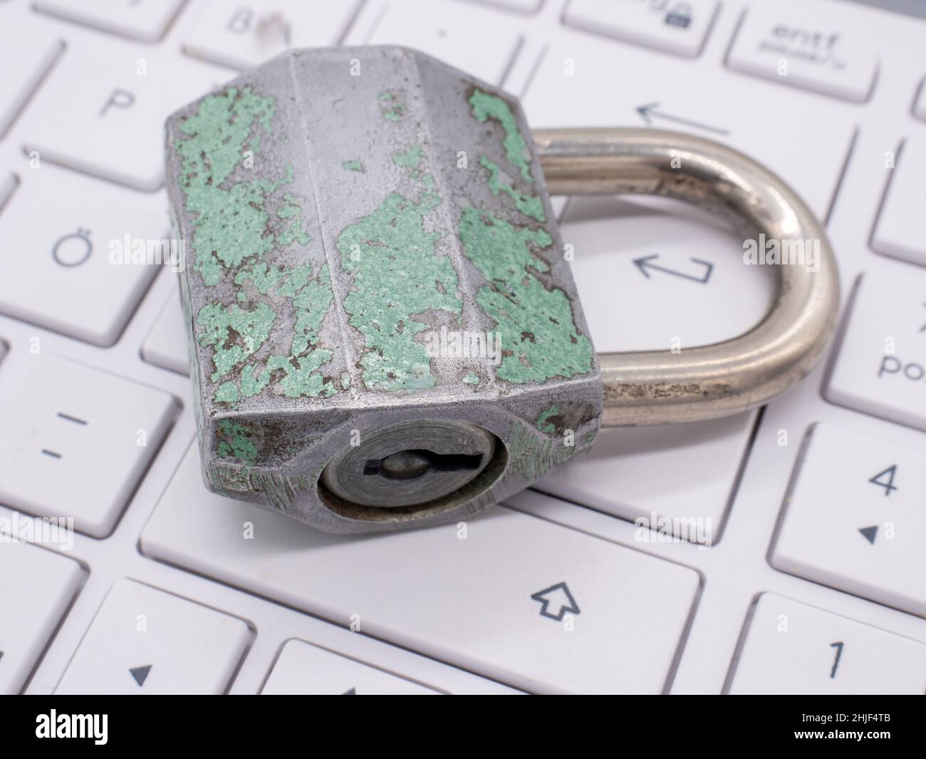 Immagine dell'icona del blocco di sicurezza della privacy Foto Stock