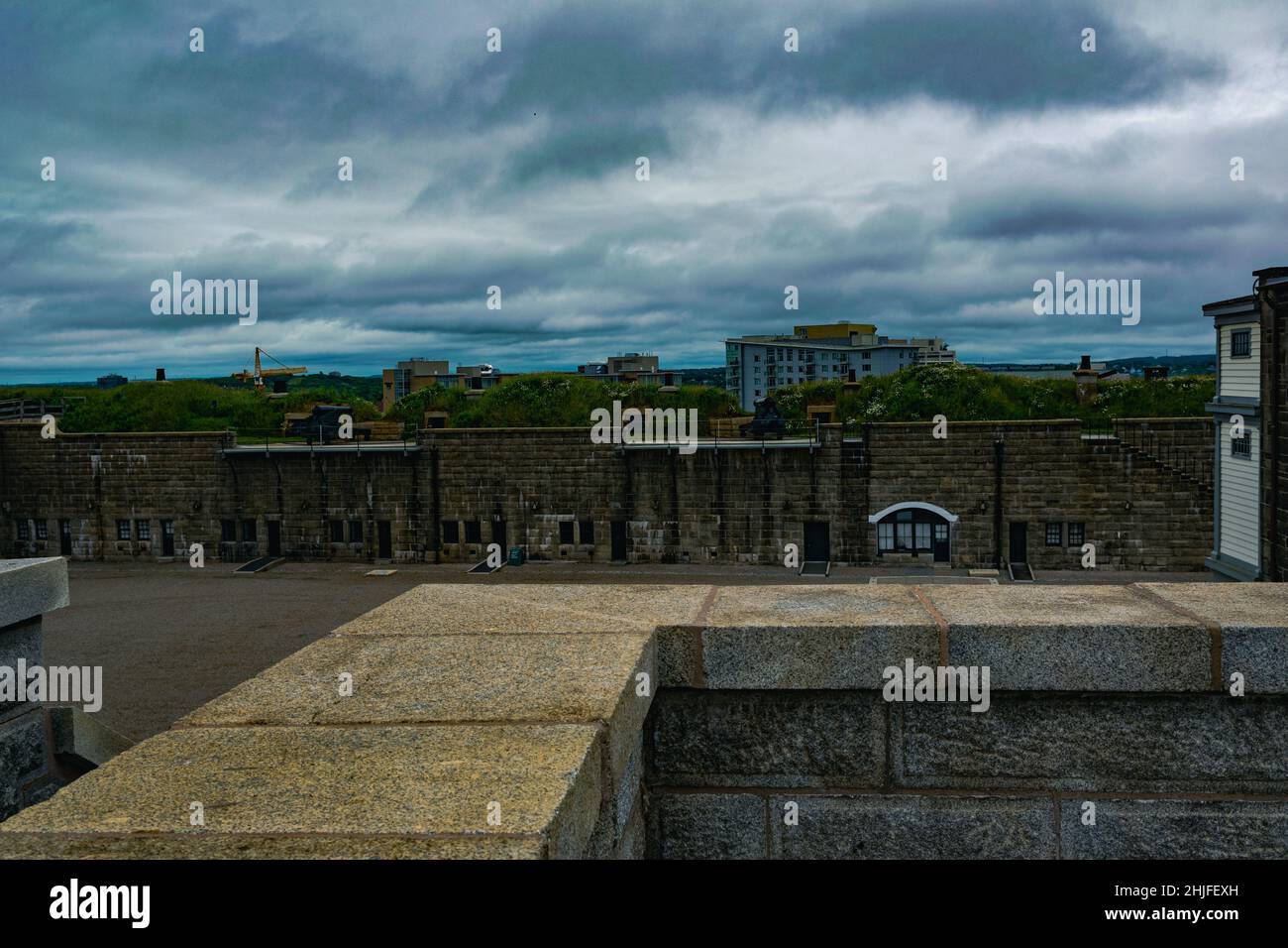 il cortile in fort george Foto Stock