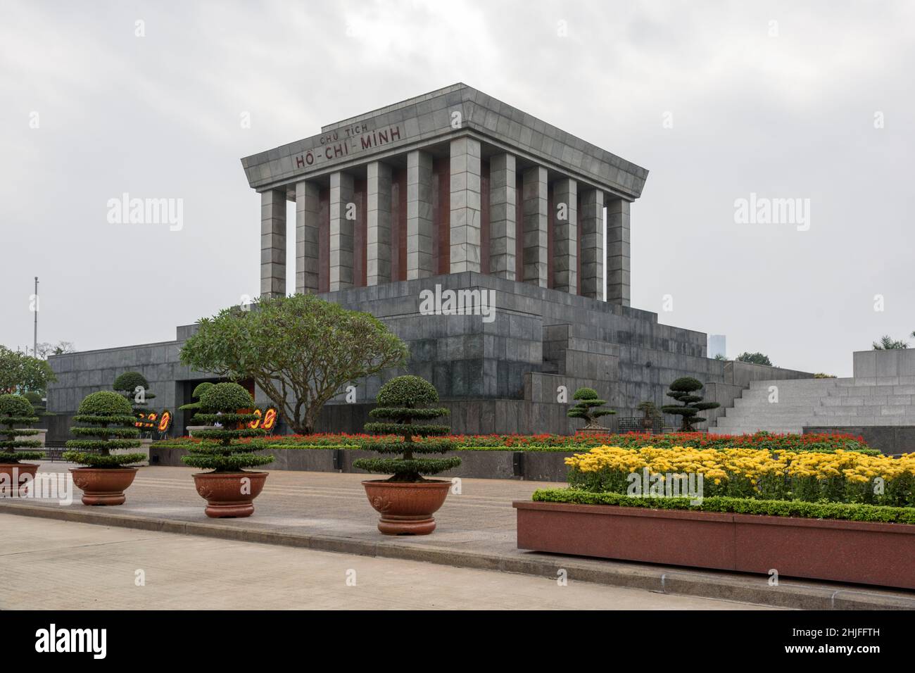 Mausoleo ho Chi Minh in Piazza Ba Dinh, Hanoi, Vietnam, Asia sudorientale Foto Stock