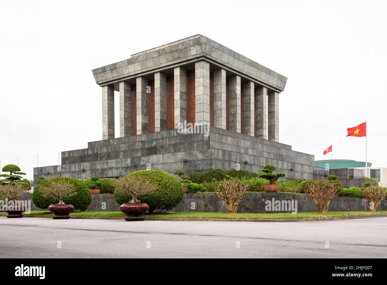 Mausoleo ho Chi Minh in Piazza Ba Dinh, Hanoi, Vietnam, Asia sudorientale Foto Stock