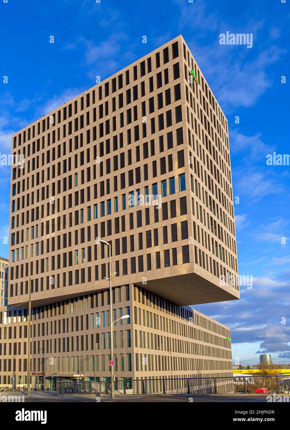 Architettura moderna, edilizia residenziale, Monaco, Baviera, Germania, Europa Foto Stock