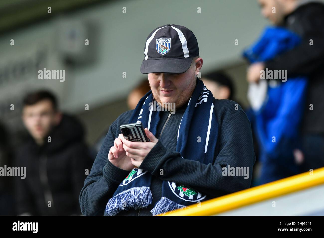 LONDRA, REGNO UNITO. GENNAIO 29th West Bromwich prima della partita Sky Bet Championship tra Millwall e West Bromwich Albion al Den, Londra sabato 29th gennaio 2022. (Credit: Ivan Yordanov | MI News) Credit: MI News & Sport /Alamy Live News Foto Stock
