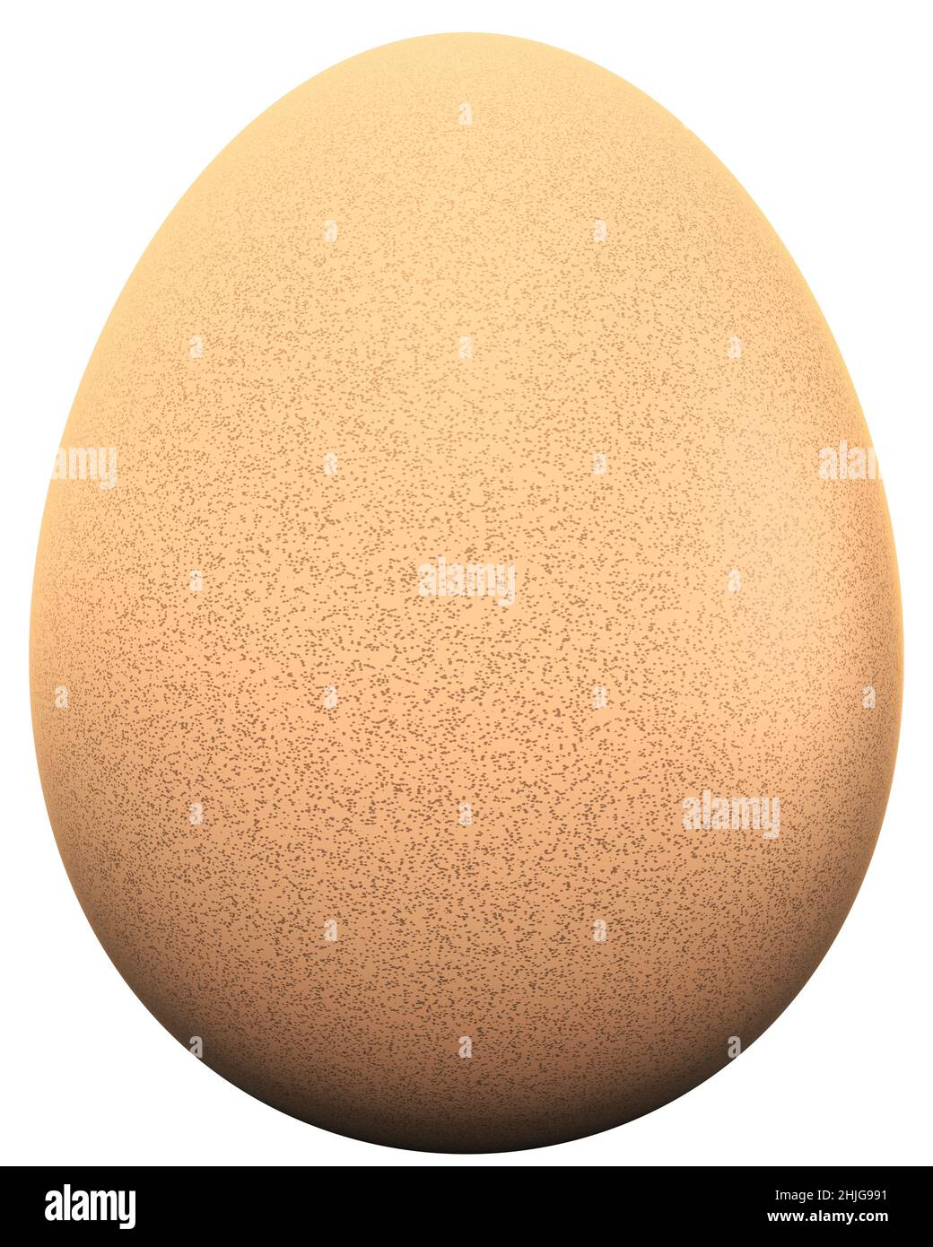 Uovo isolato - 3D rendering Foto Stock