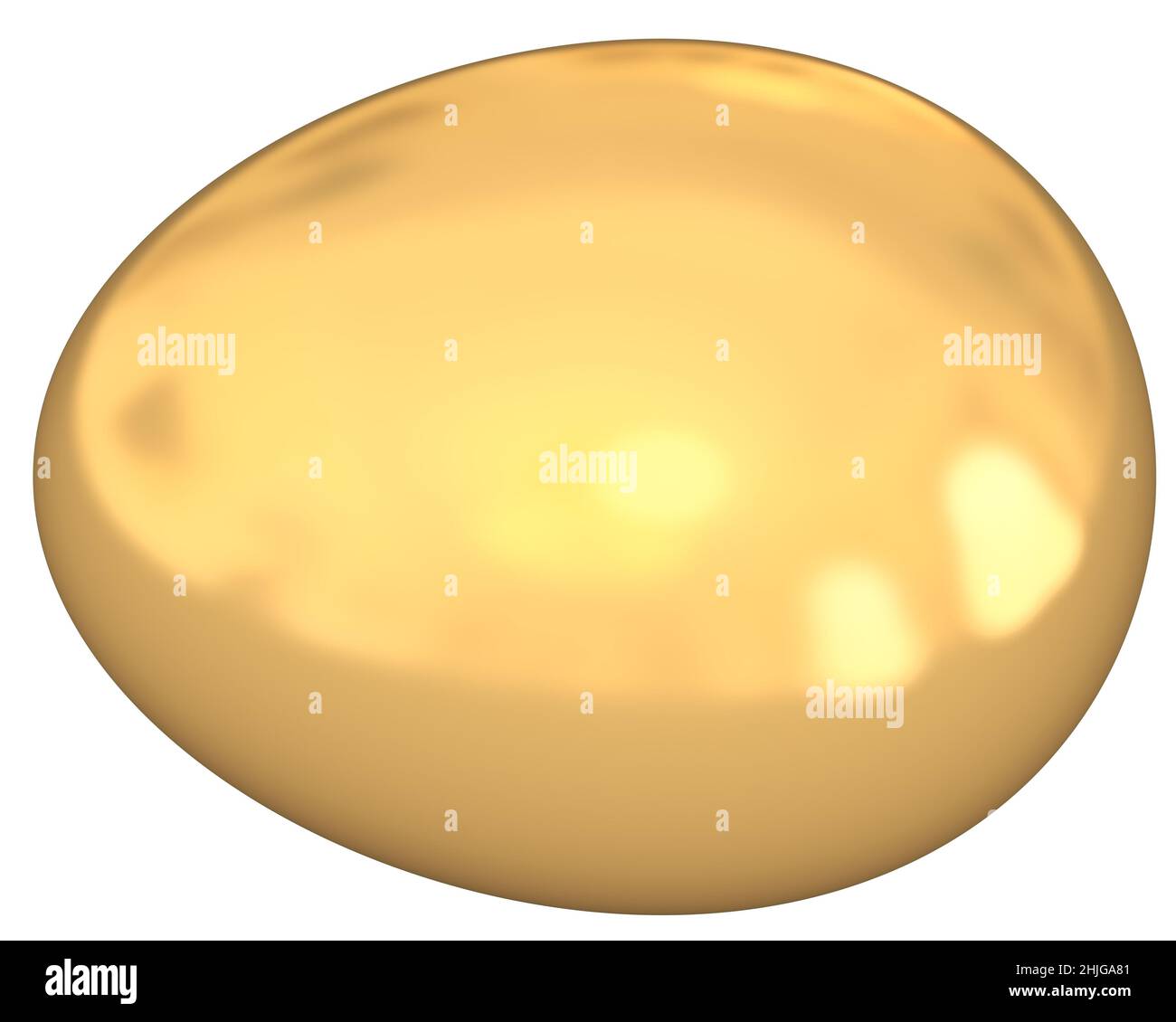 Uovo isolato - 3D rendering Foto Stock