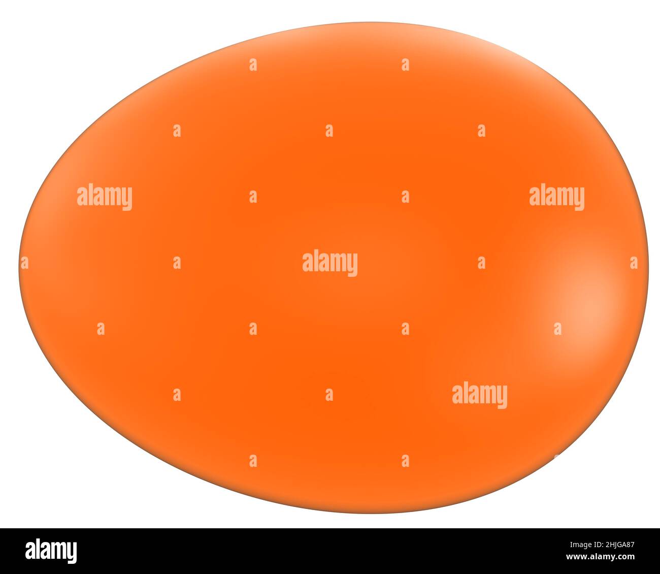 Uovo isolato - 3D rendering Foto Stock