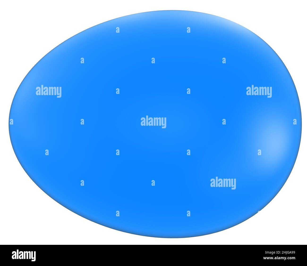 Uovo isolato - 3D rendering Foto Stock