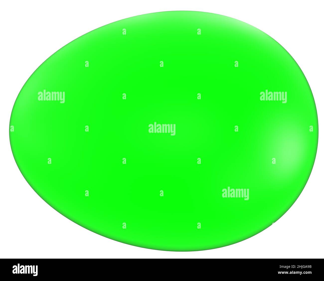 Uovo isolato - 3D rendering Foto Stock