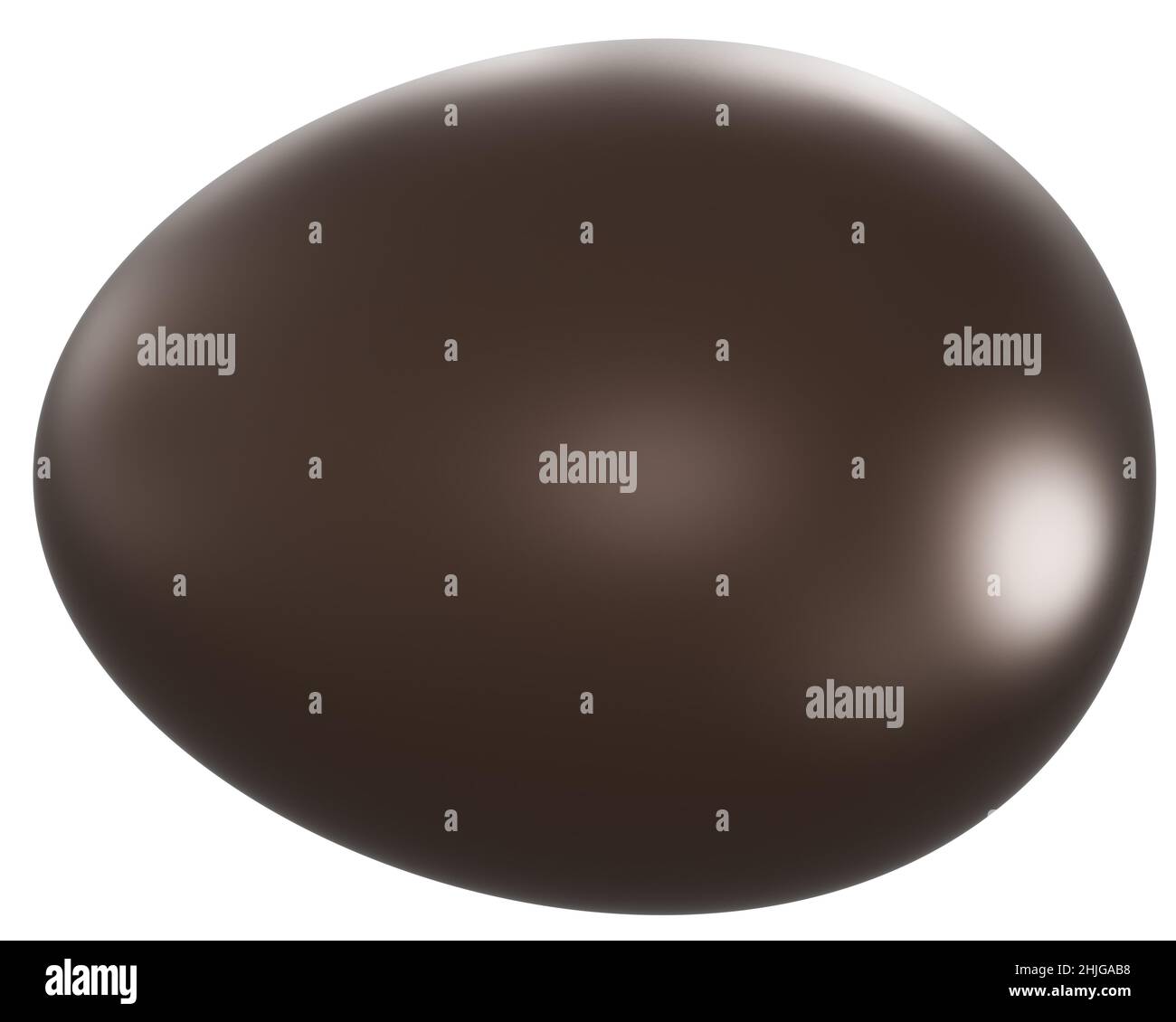 Uovo isolato - 3D rendering Foto Stock