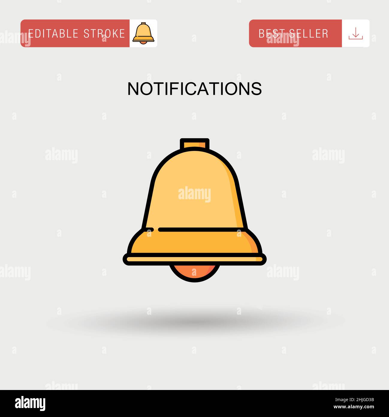 Icona delle notifiche Immagini Vettoriali Stock - Alamy