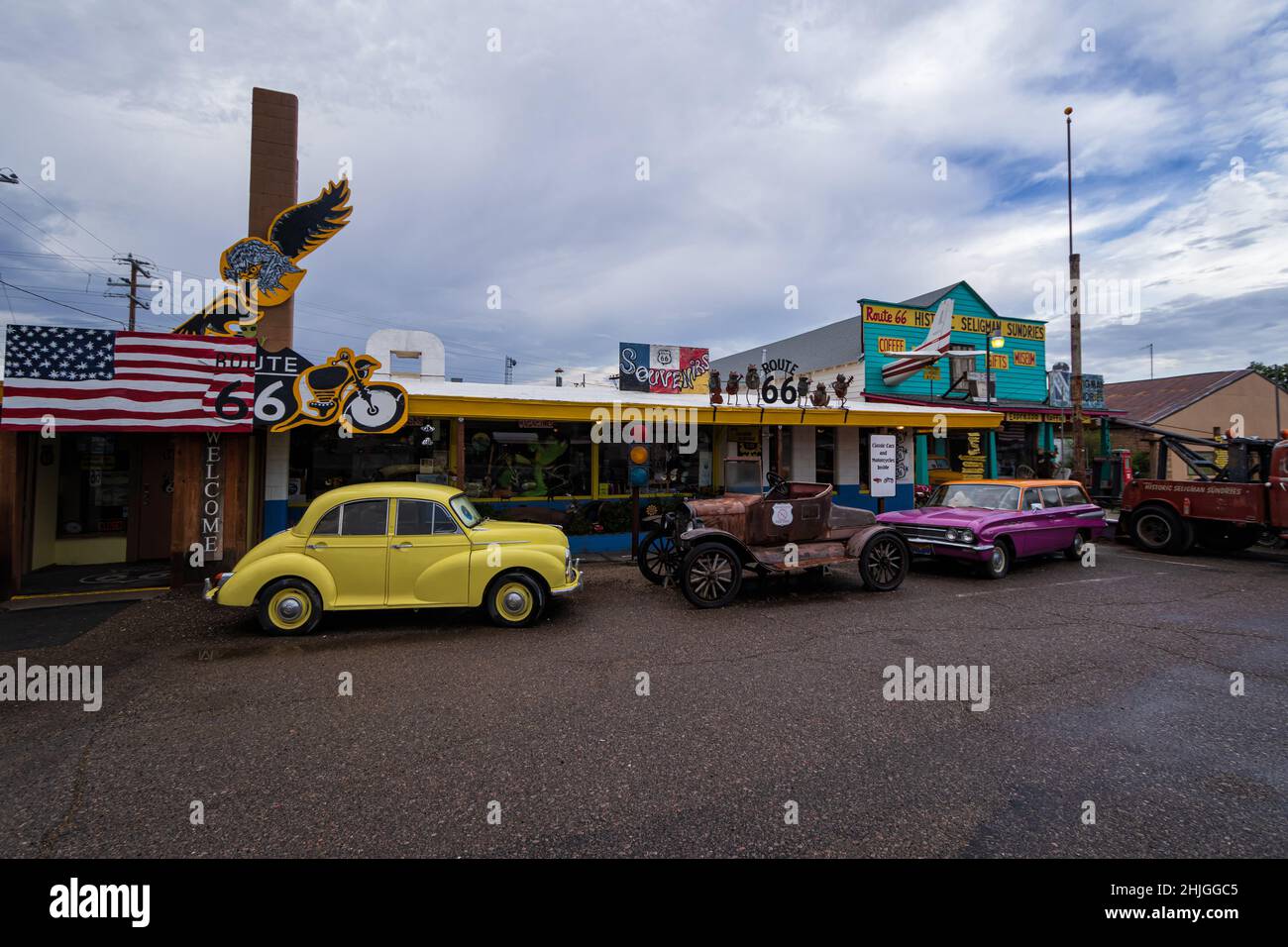 La Route 66 in Arizona Foto Stock