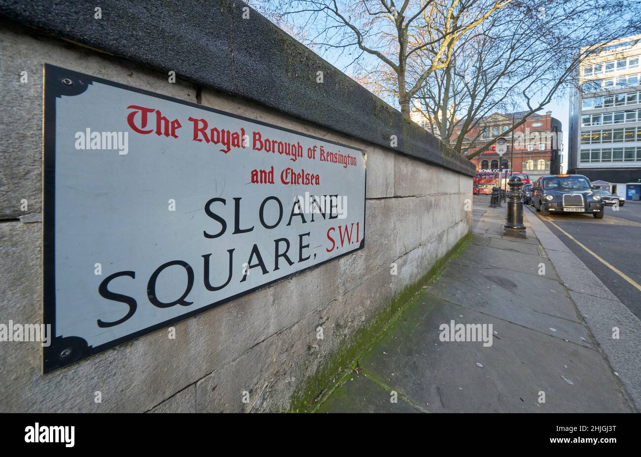 sloane Square Londra SW1 Foto Stock