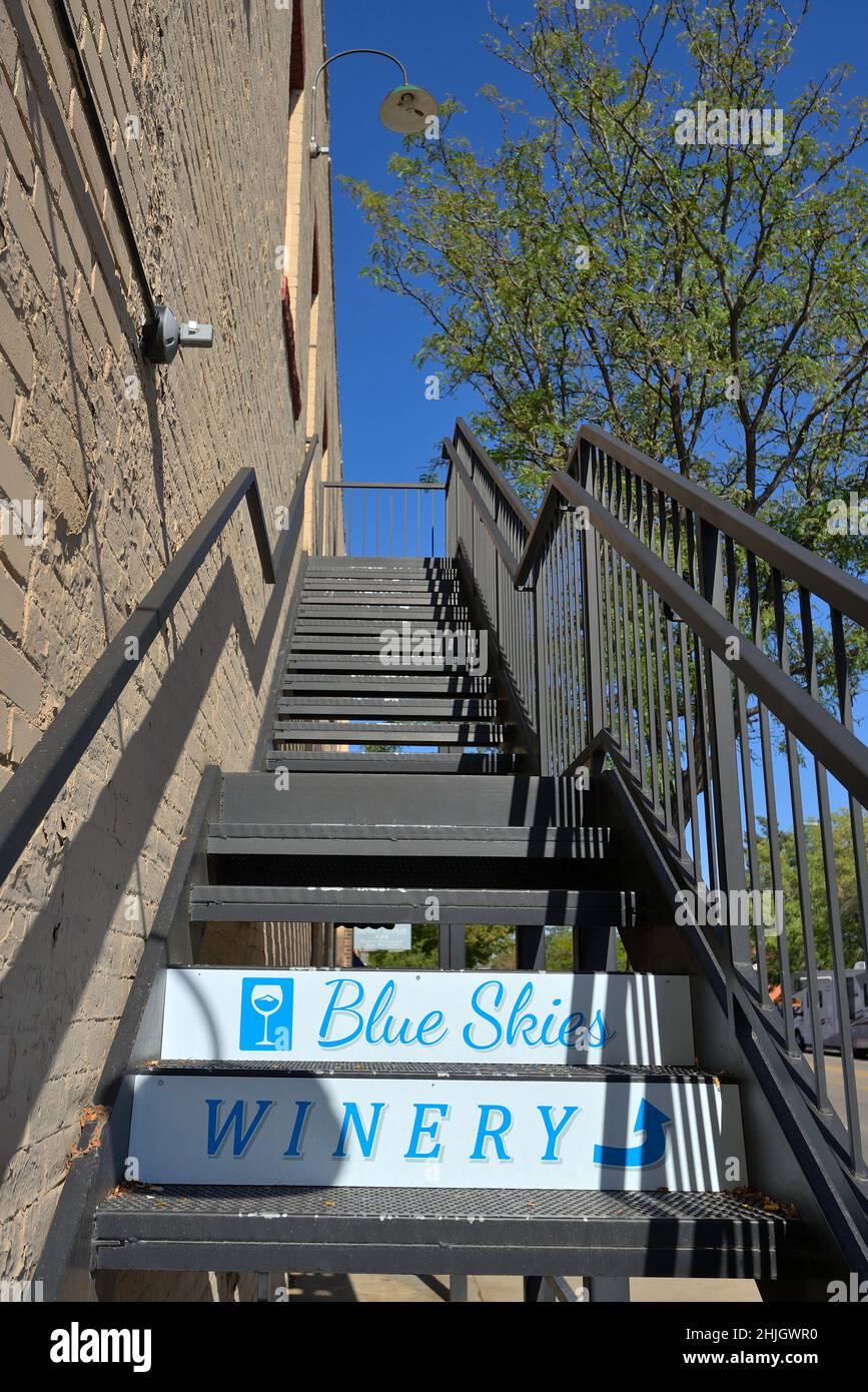 Il centro storico, Fort Collins CO Foto Stock