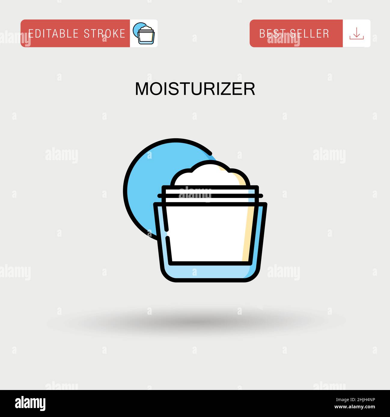 Moisturizer semplice icona vettoriale. Illustrazione Vettoriale