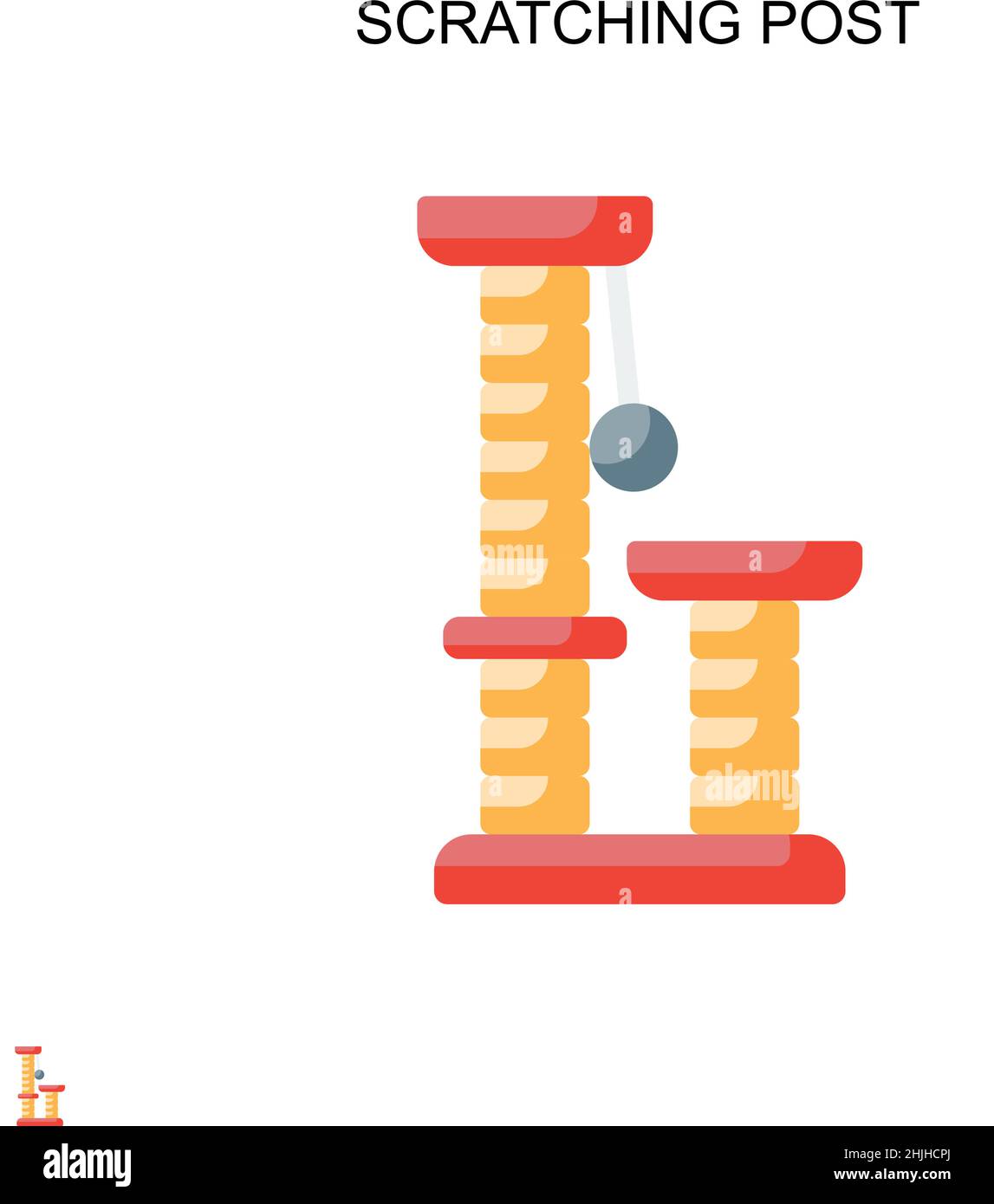 Graffiatura dell'icona vettoriale semplice post. Modello di disegno del simbolo di illustrazione per l'elemento dell'interfaccia utente mobile Web. Illustrazione Vettoriale