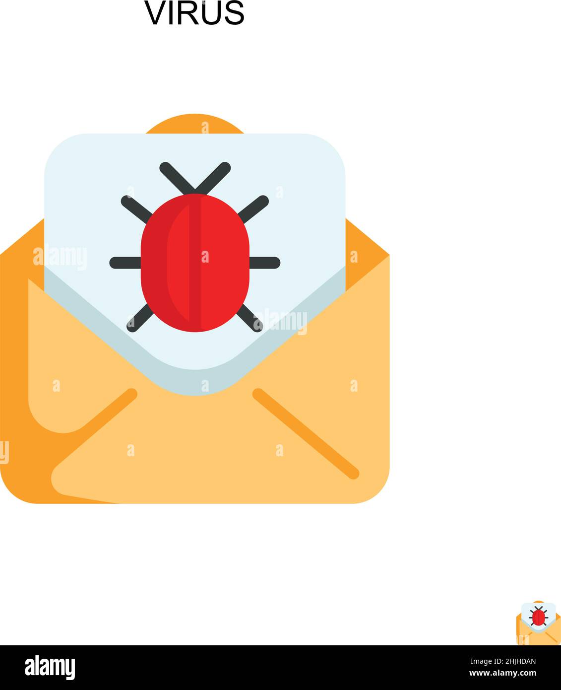 Virus semplice vettore icona. Modello di disegno del simbolo di illustrazione per l'elemento dell'interfaccia utente mobile Web. Illustrazione Vettoriale Virus semplice vettore icona. Modello di disegno del simbolo di illustrazione per l'elemento dell'interfaccia utente mobile Web. Illustrazione Vettoriale