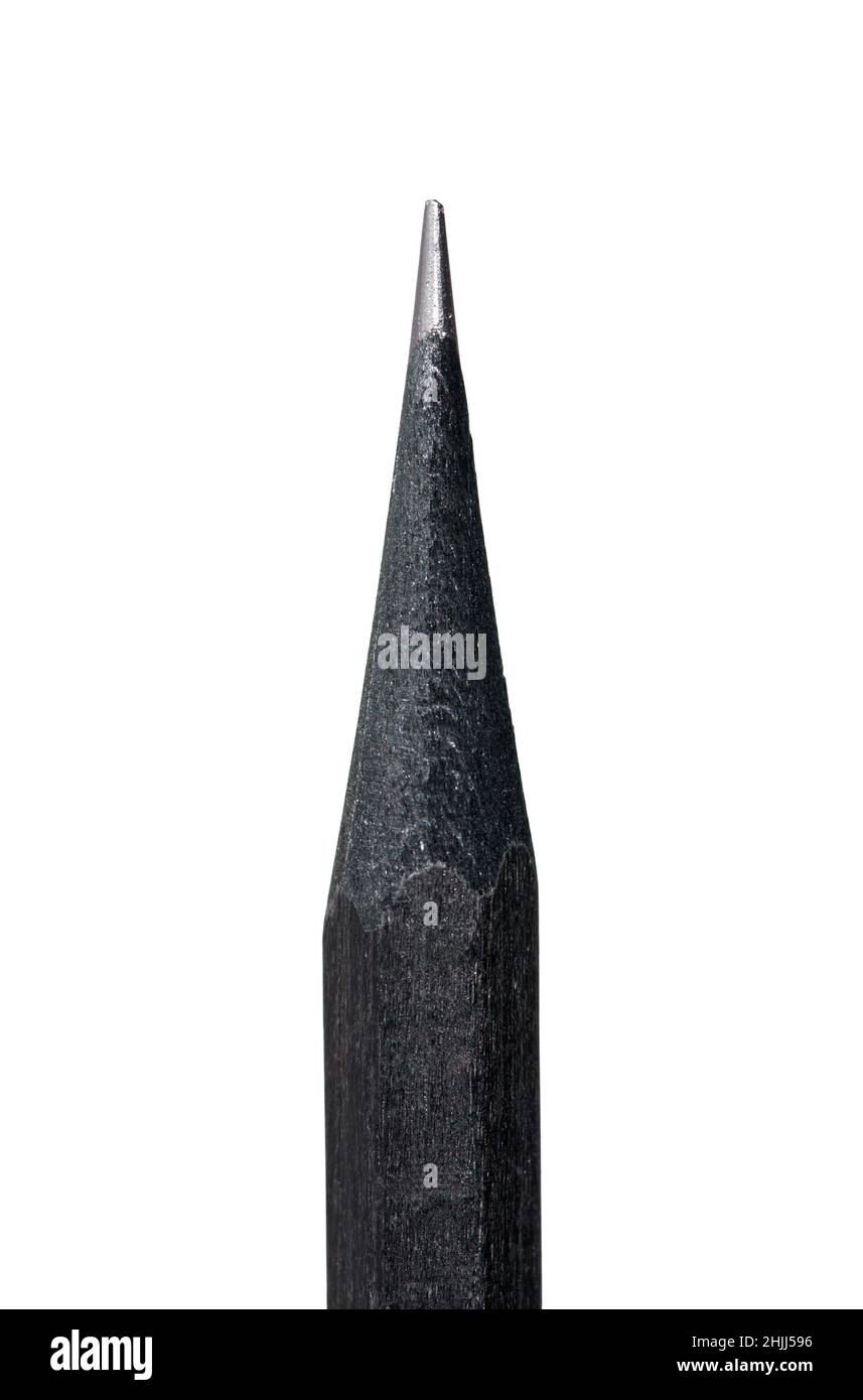 Una macro shot della punta di una matita. Foto Stock