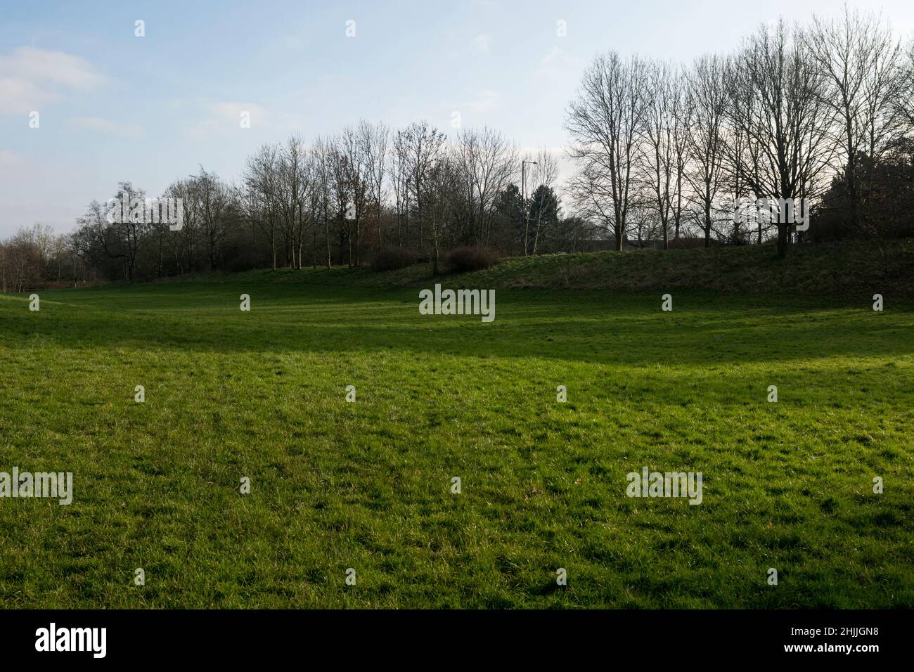 Woodgate Valley Country Park in inverno, West Midlands, Inghilterra, Regno Unito Foto Stock