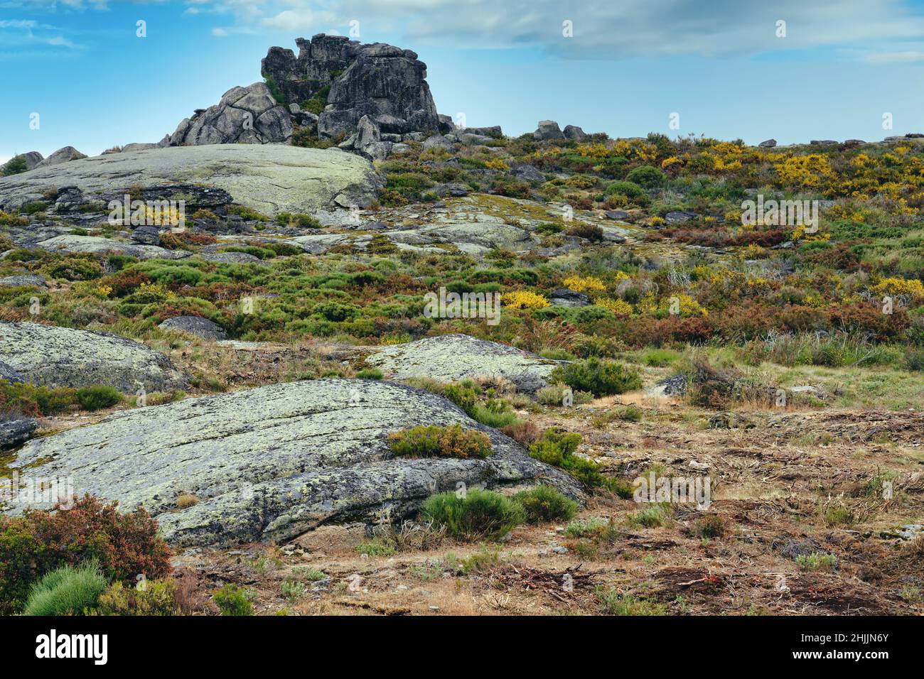 Paesaggio di montagna, Serra da Estrela, Portogallo Foto Stock