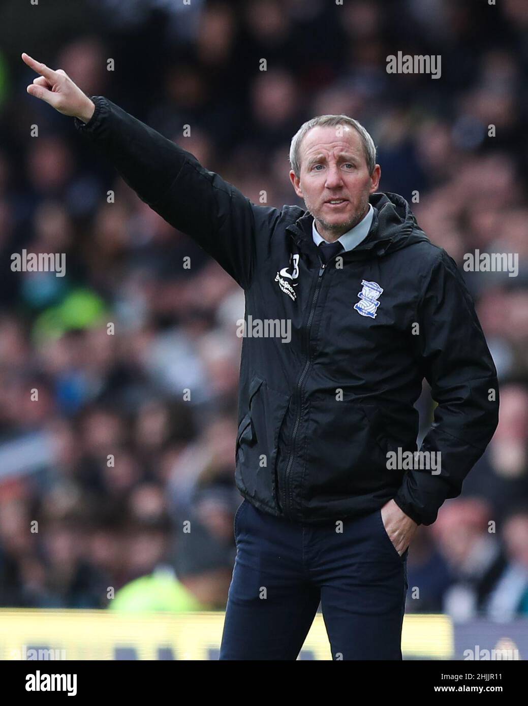 Derby, Regno Unito. 30th Jan 2022. Lee Bowyer manager di Birmingham City durante la partita del campionato Sky Bet al Pride Park Stadium di Derby. Il credito dovrebbe essere: Isaac Parkin/Sportimage Credit: Sportimage/Alamy Live News Foto Stock