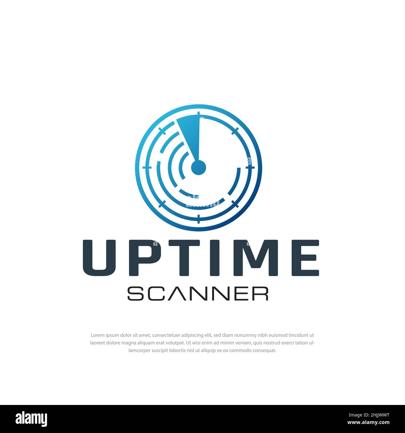 Simbolo radar delle onde sonore e linea circolare. Sfondi Sound WAVE. Segnale della stazione radio. Sfondo vettoriale circolare. Illustrazione Vettoriale