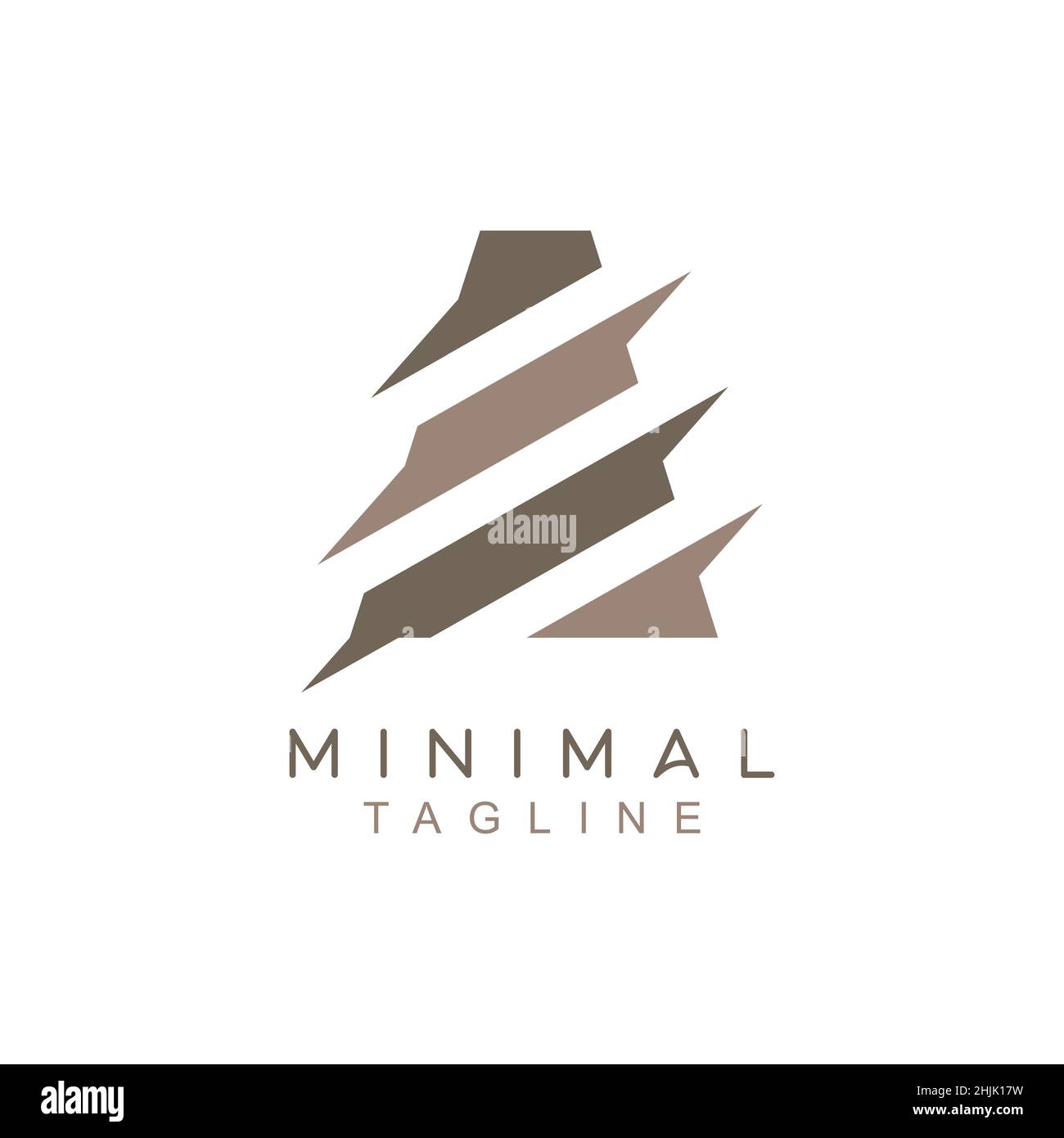 Monogramma creativo per la lettera iniziale A Logo - modello di logo vettoriale minimale per l'alfabeto A. Illustrazione Vettoriale